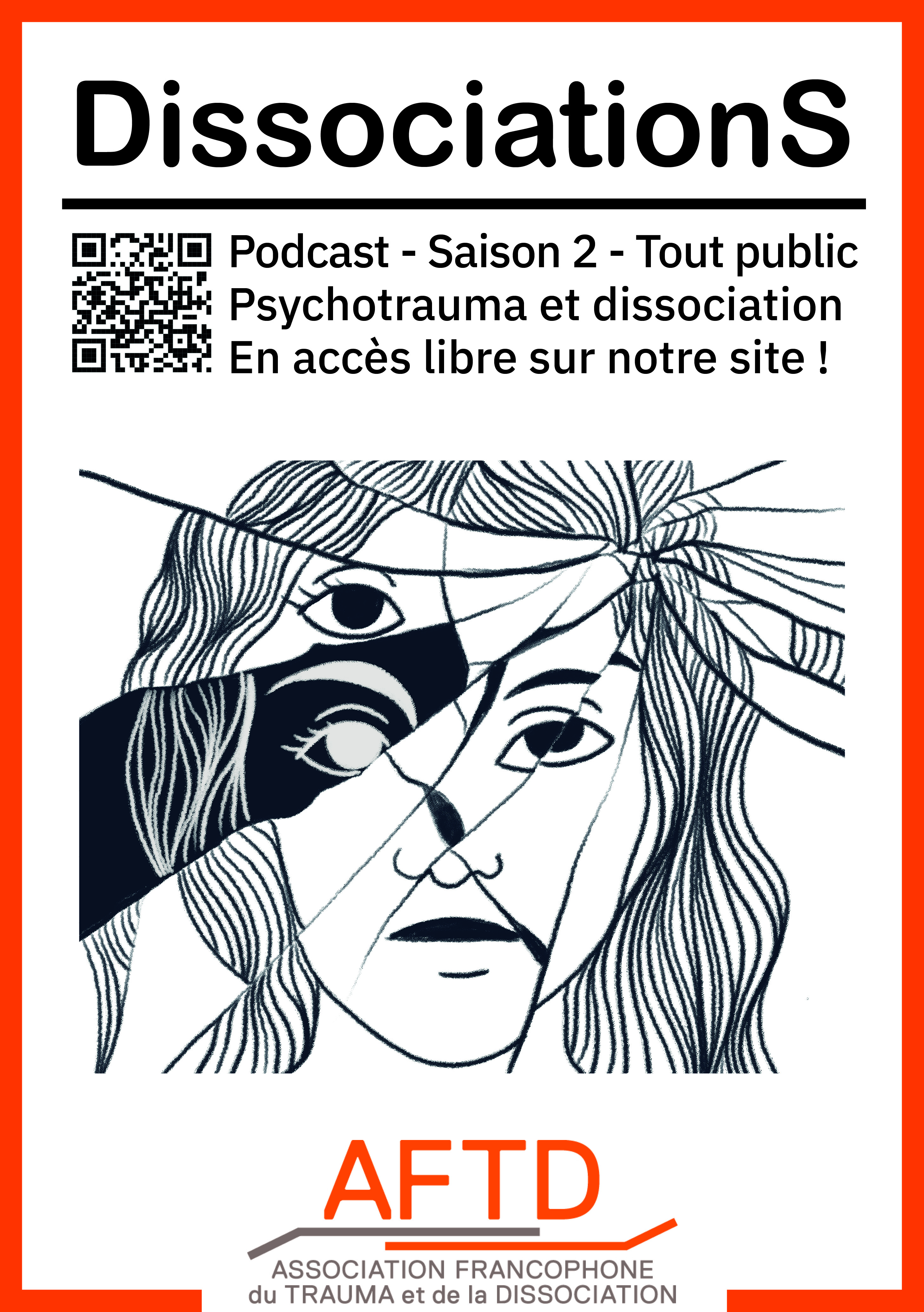 Logo de la saison 1 du podcast DissociationS de l'AFTD